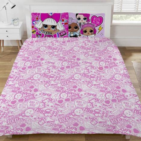 LOL Surprise Sing It Reversible Double Duvet Cover Bedding Set Extra Image 1